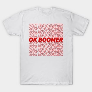 OK Boomer Red T-Shirt